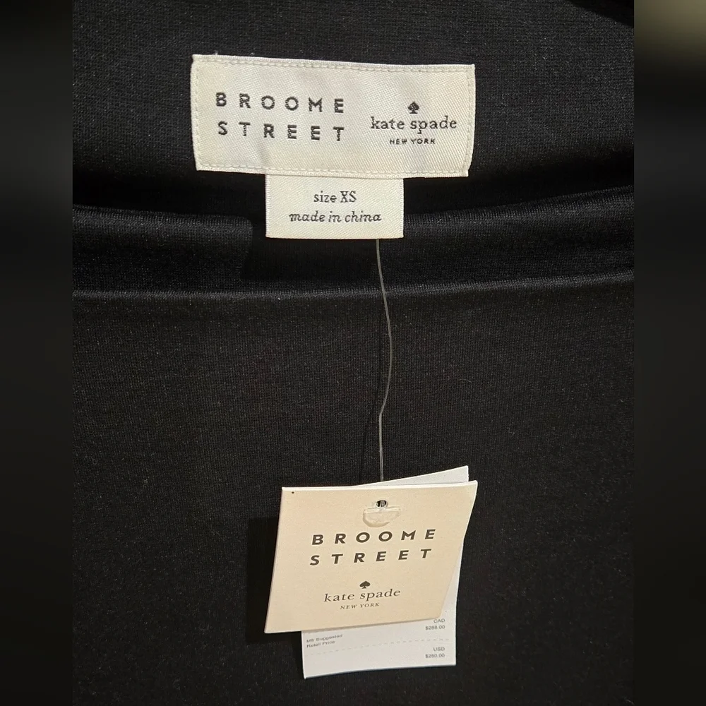 NWT Broome Street Kate Spade New York black everyday ponte dress - Picture 4 of 7